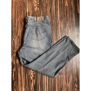 Vintage Harley Davidson Jeans Faded Black Wash Traditional Fit Denim Men’s 42x32